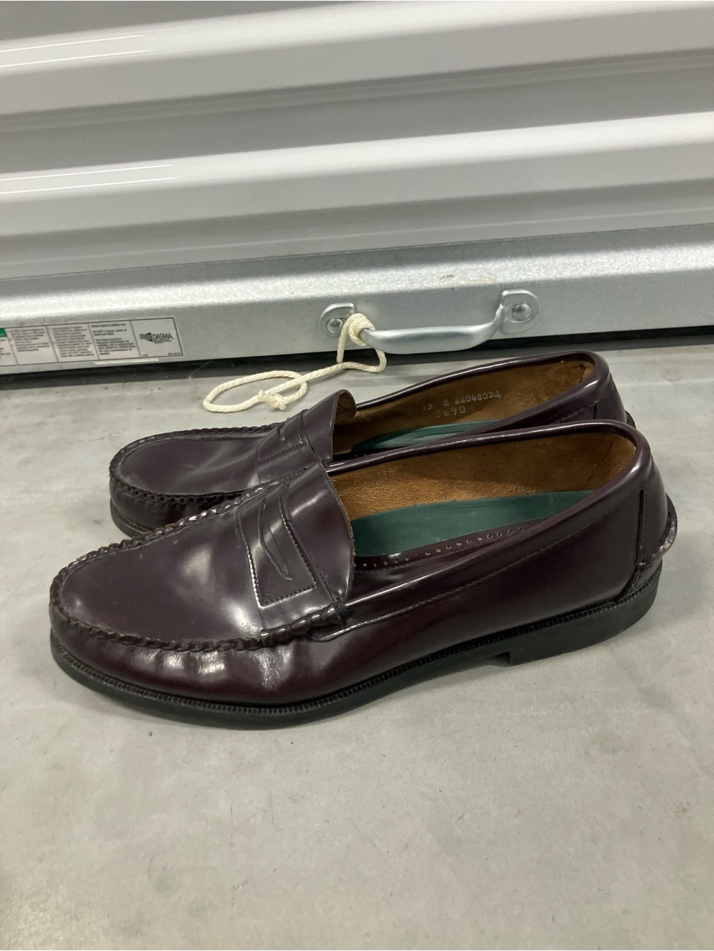 Sebago Classic Dan Leather Penny Loafers Oxblood Burgundy Size 13